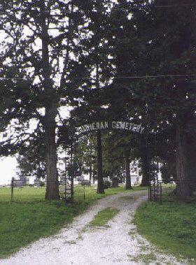View of cemetery entrance